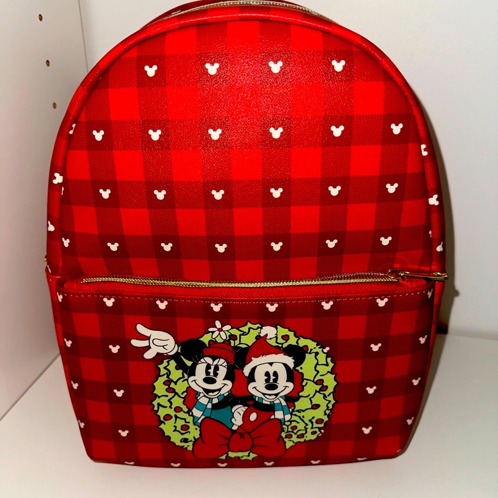 Mickey and Minnie Christmas backpack. Disney Funko.
